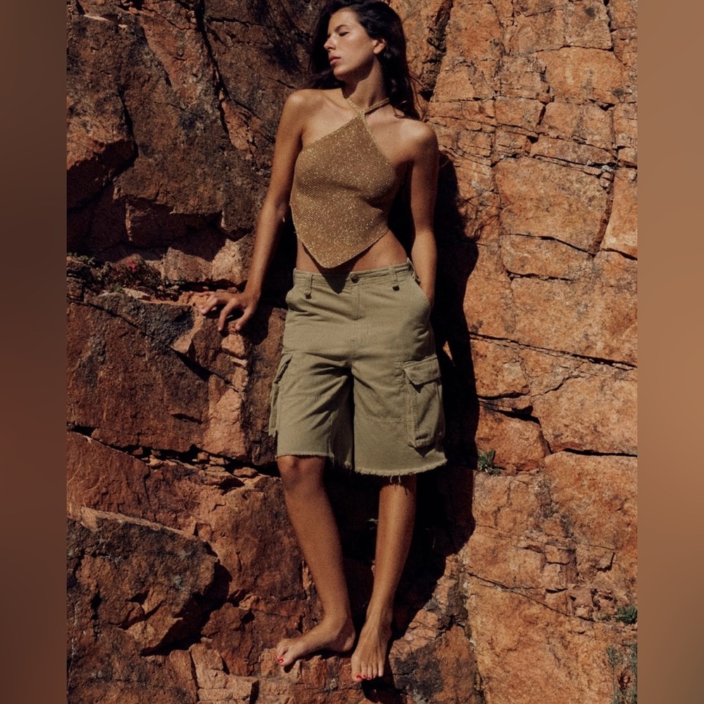 🆕 New with tags Zara Utility Bermuda Shorts